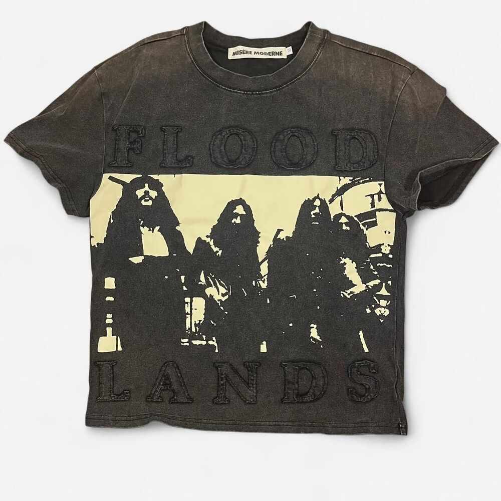 Miserere Moderne black & cream tee